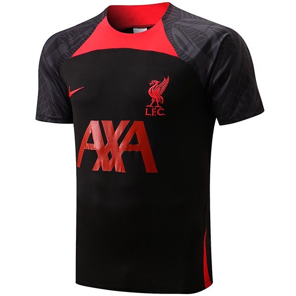 Liverpool maglia da allenamento maglia da calcio da uomo maglia da calcio manica corta sport nero t-shirt 2022-2023